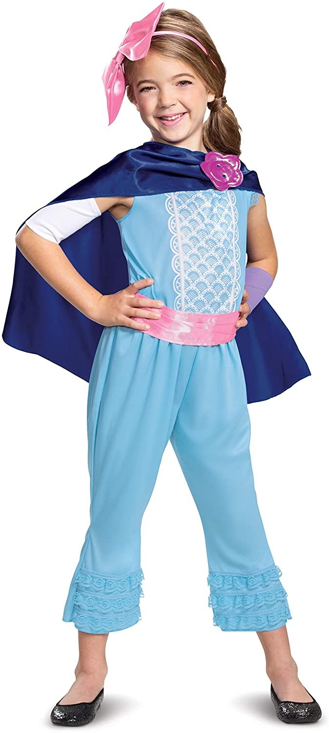 Disney Pixar Toy Story 4 Bo Peep Girls Costume, Blue, X-Small (3T-4T)