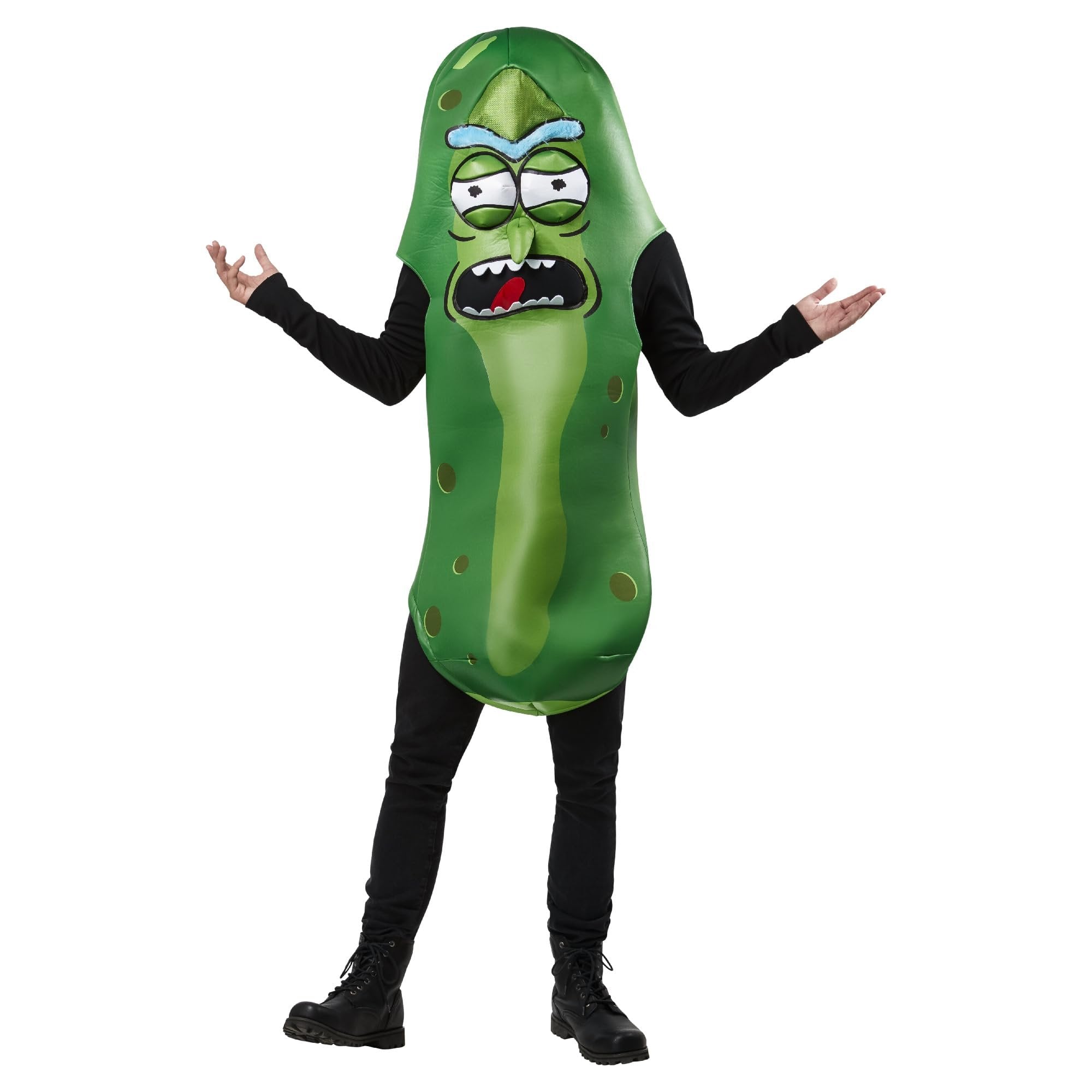 Rubie's Adult Rick and Morty Pickle Rick Costume, As Shown, One Size