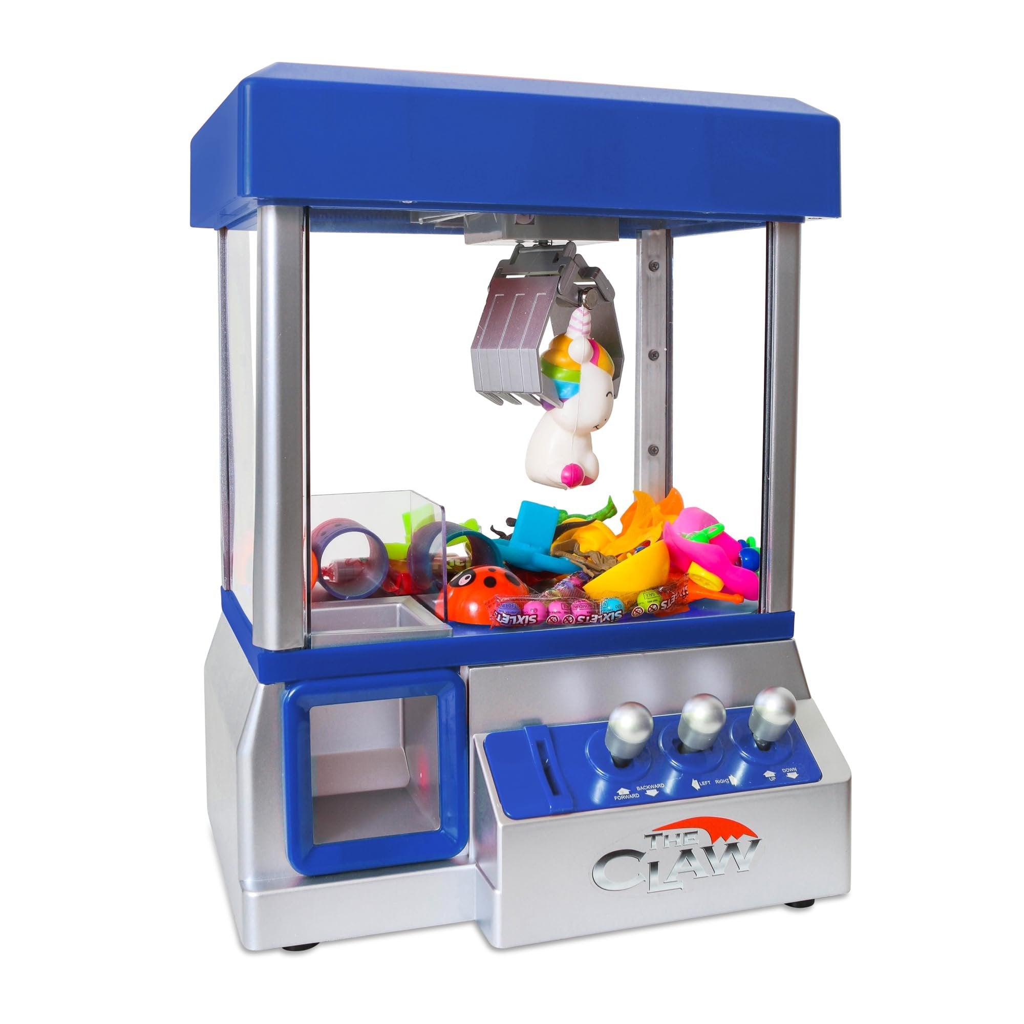 Bundaloo Claw Machine Arcade Game with Sound, Cool Fun Mini Candy Grabber Prize Dispenser Vending Toy for Kids, Boys & Girls (The Santa Claw)