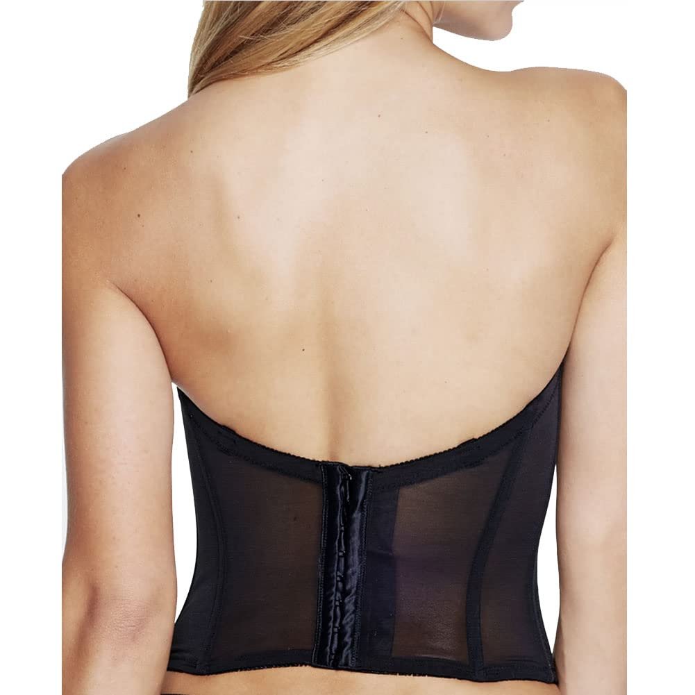 Dominique Womens Ariel Hidden Underwire Longline Bra Black 32B One Size