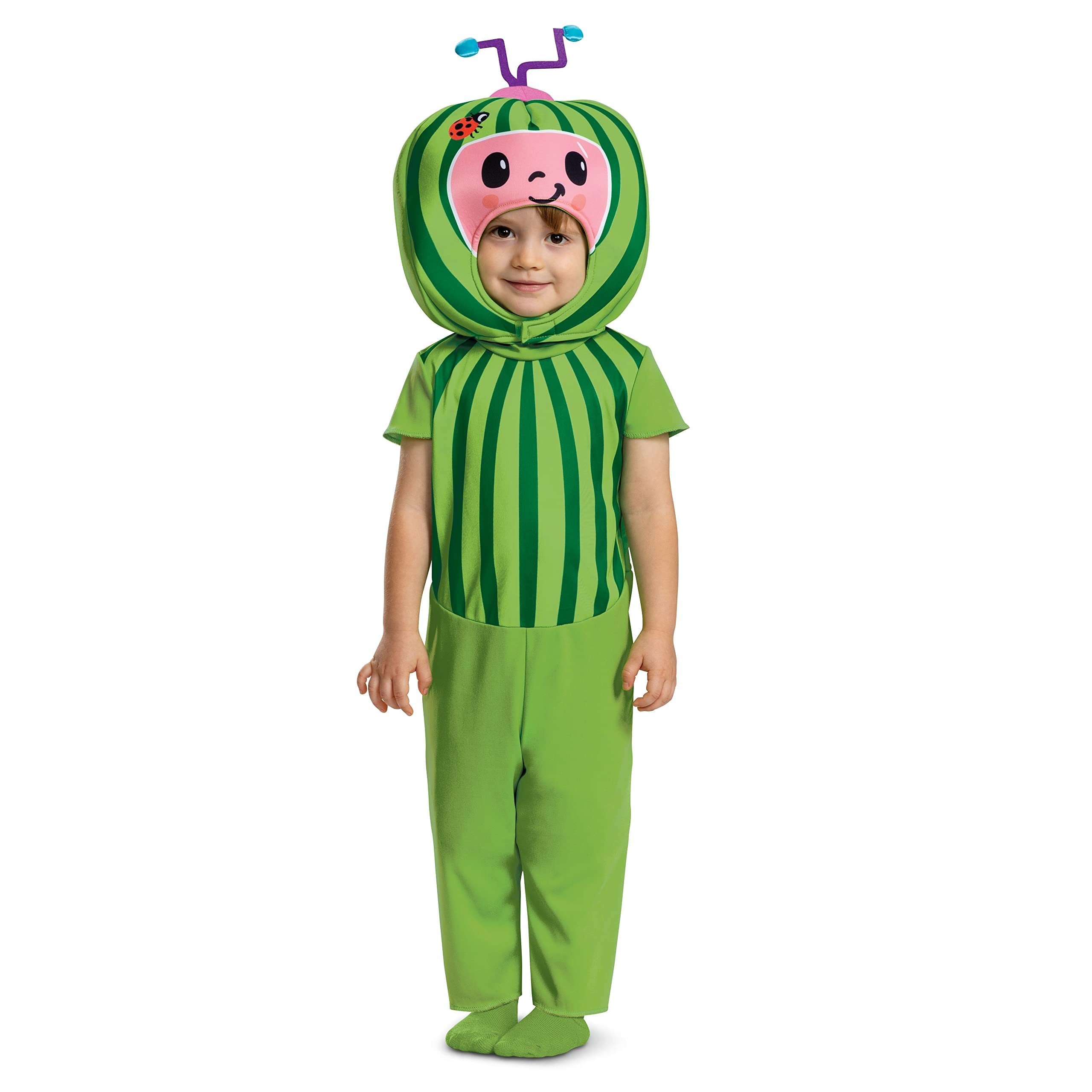 Disguise Cocomelon Costume for Kids, Official Cocomelon Costume Watermelon Headpiece, Toddler Size Small (2T)