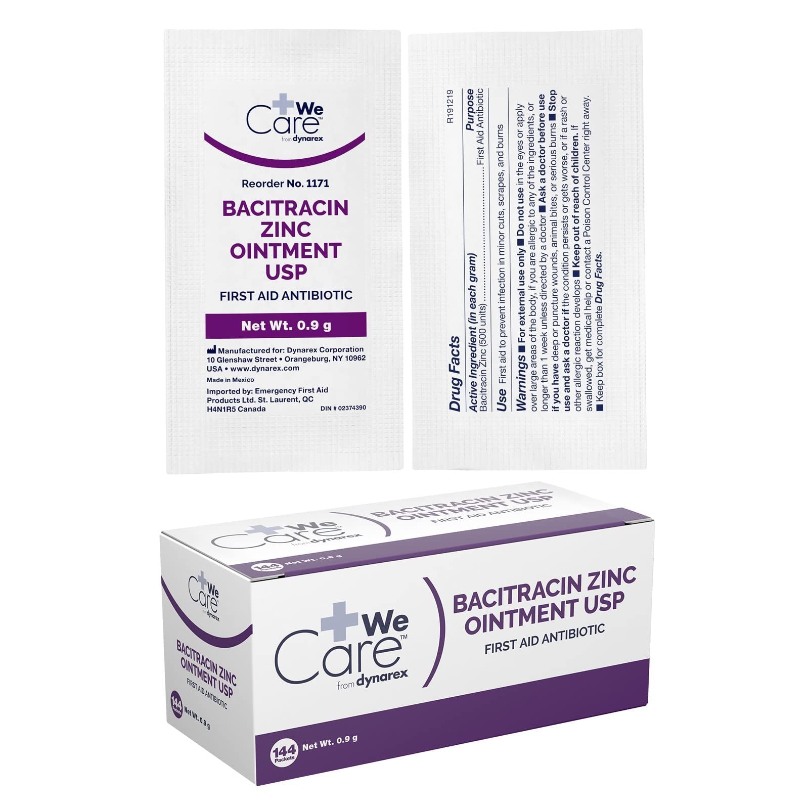 Bacitracin Ointment 144/box (.9g)