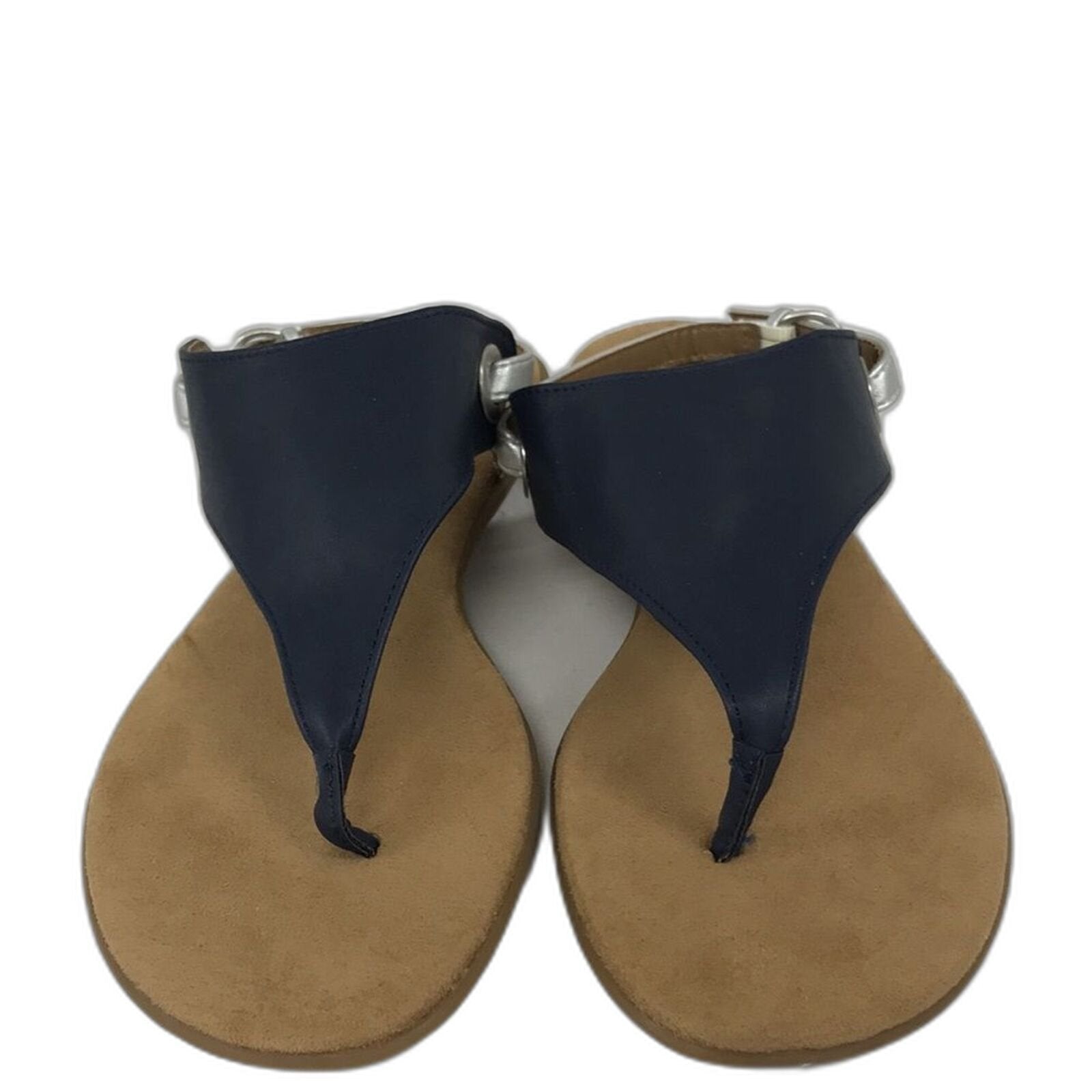 Aerosoles Womens IN CONCHLUSION Flat Sandal Navy 9 US