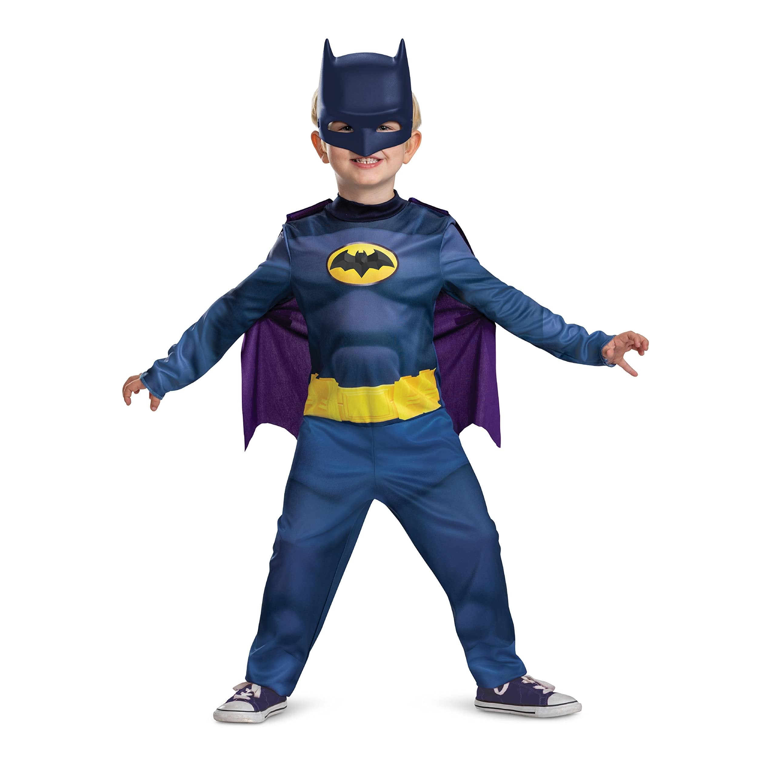 Disguise Batwheels Batman Costume for Kids, Official Batwheels Costume Outfit and Headpiece, Size (4-6)