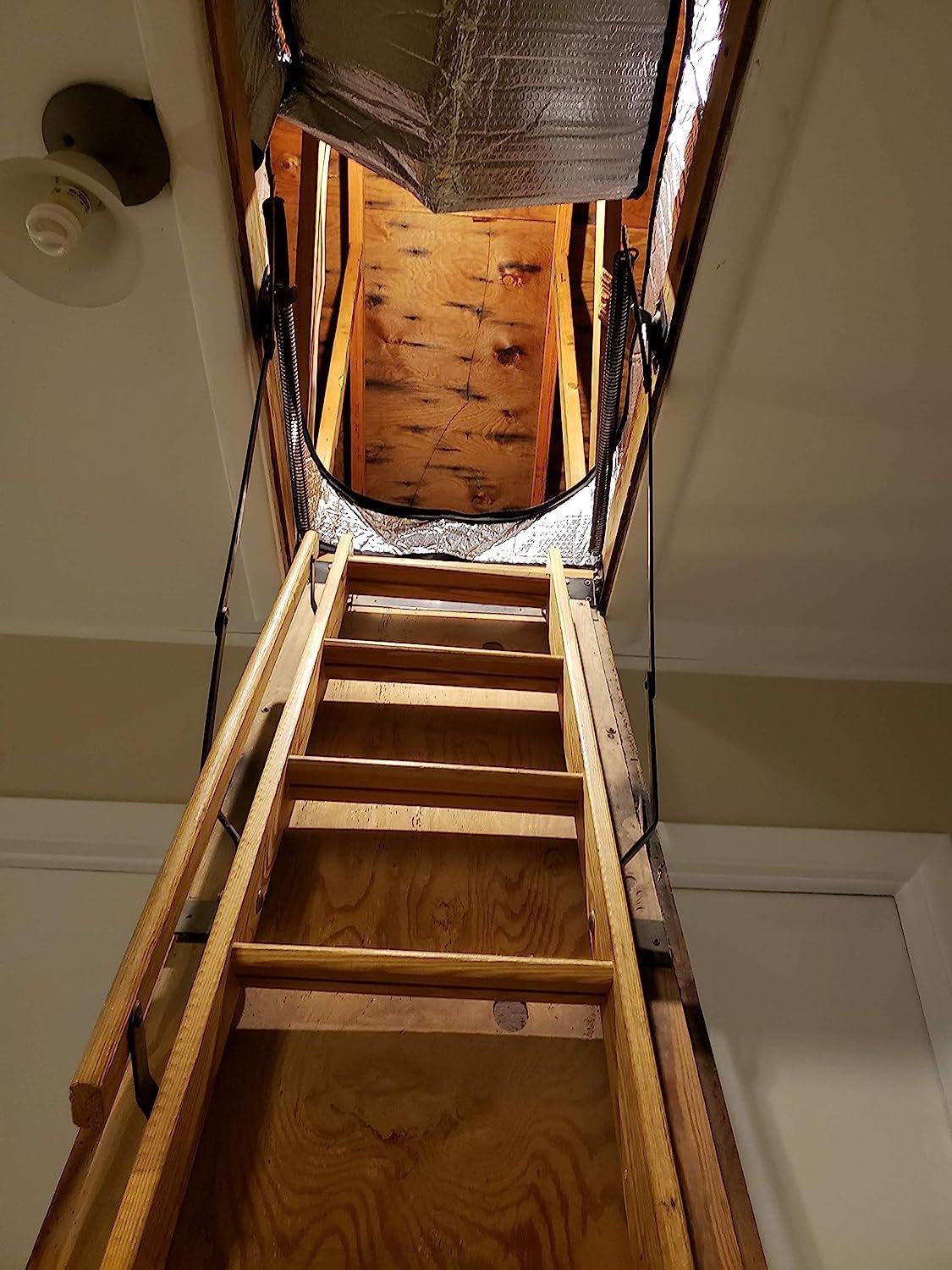 Attic Stairs Insulation Cover for Pull Down Stair 25" x 54" x 11"- R-Value 15.6 Extra Thick Fire Proof Attic Cover Stairway Insulator with Easy Installation, Low-dip Entrance and Tear by Miloo