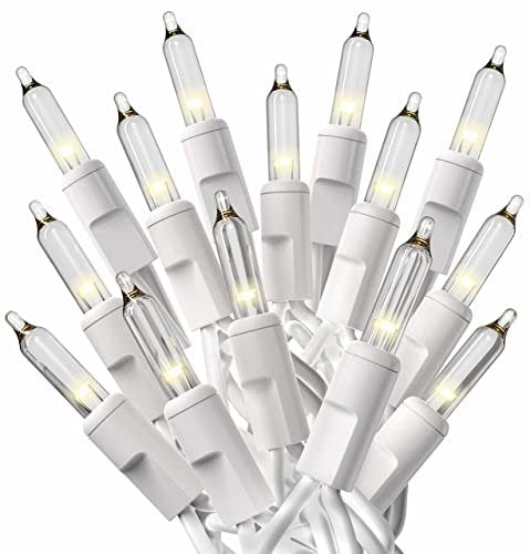 PREXTEX Bright & Colorful Christmas Lights (60 Feet, 300 Lights) - Fall Decor & Christmas Tree Lights with White Wire - Indoor/Outdoor String Lights - Multi-Color Twinkle Lights