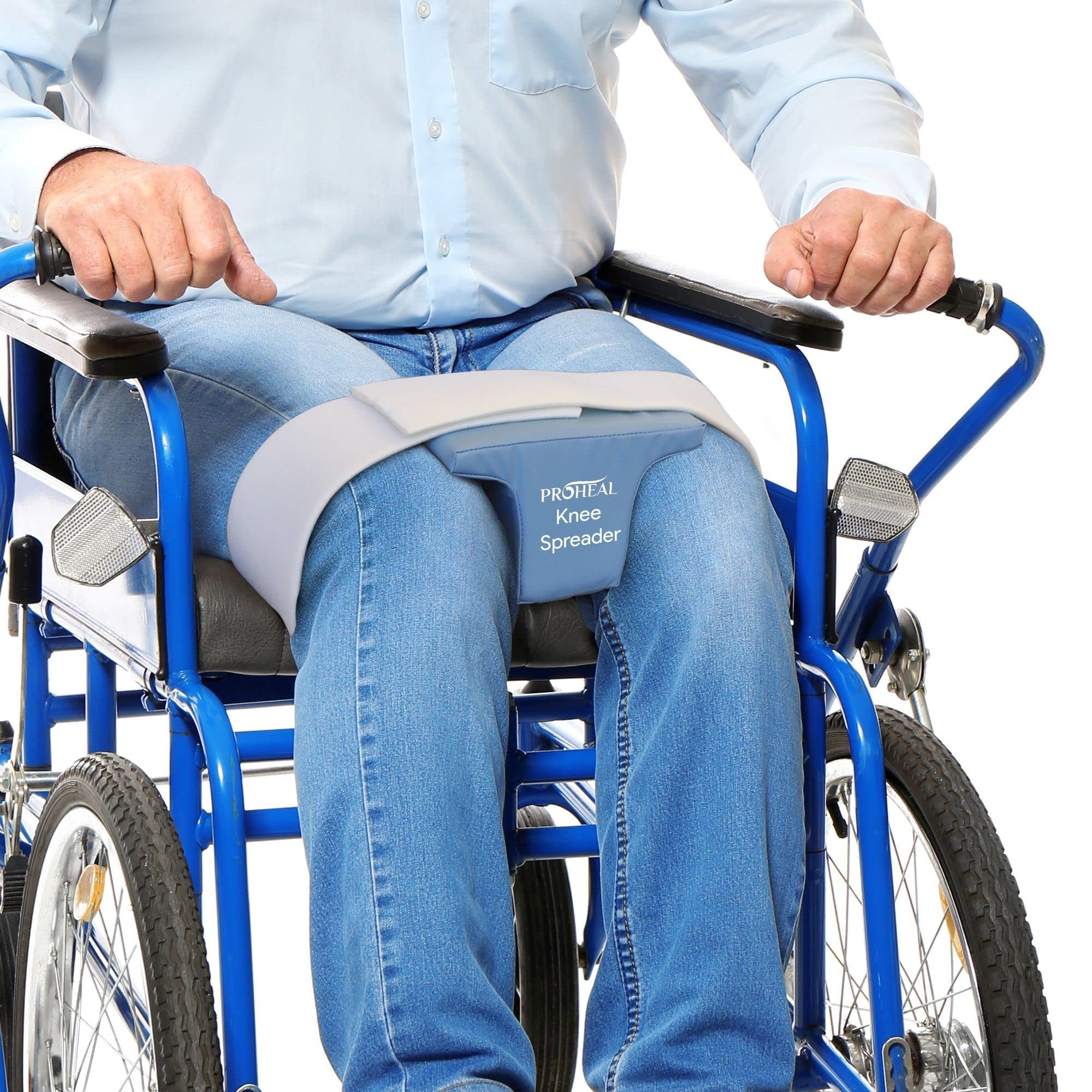 Hip Abduction Pillow - Cushioned Knee Spreader Pillow - Blood Circulation and Pressure Distribution Support - Curved Soft Foam - Washable Polyester Cover