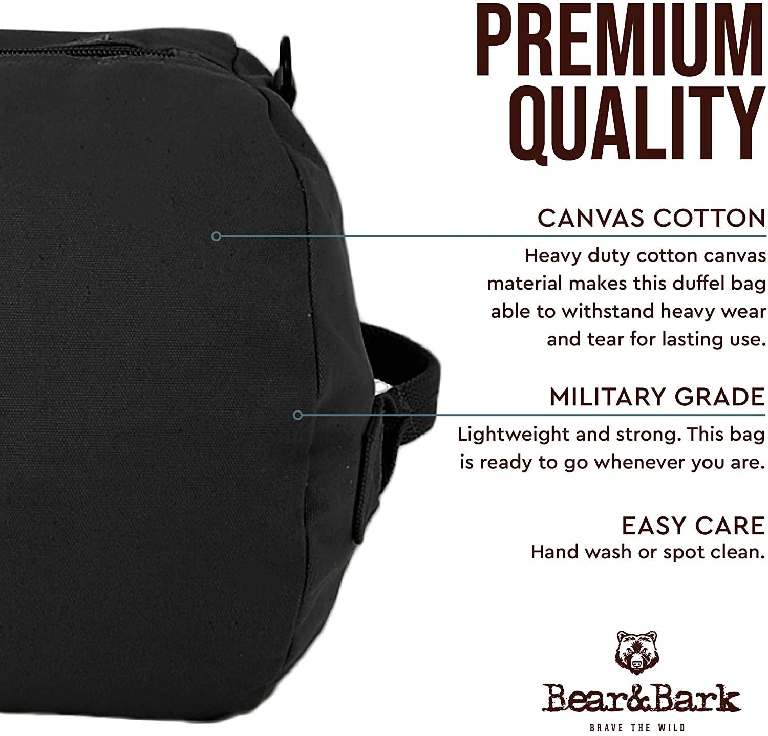 Green Canvas Duffel Bag 50x20 - Military Style Carryall for Men Women - Free Shipping