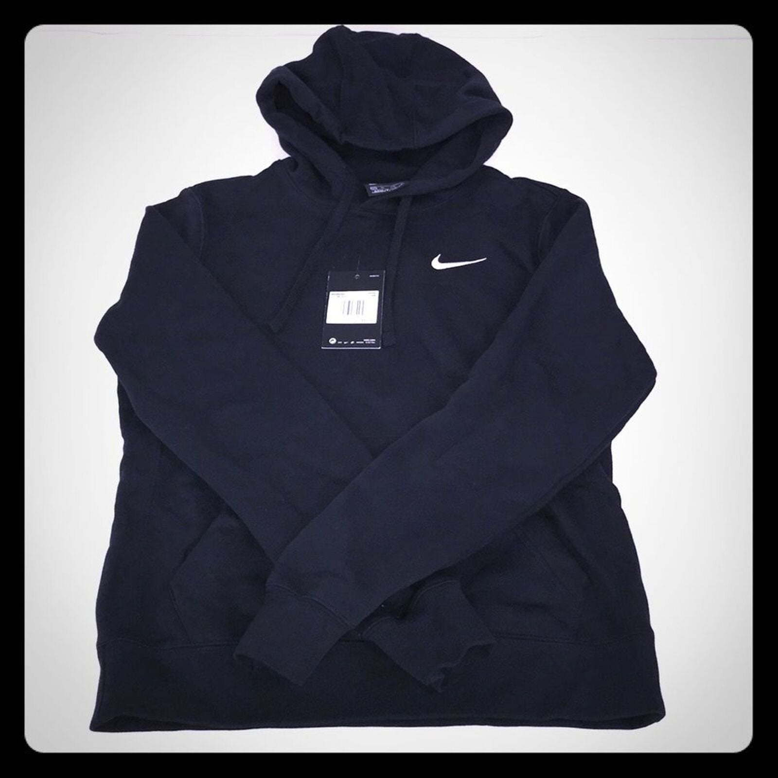Nike Pullover Fleece Hoodie Black Womens Size XS