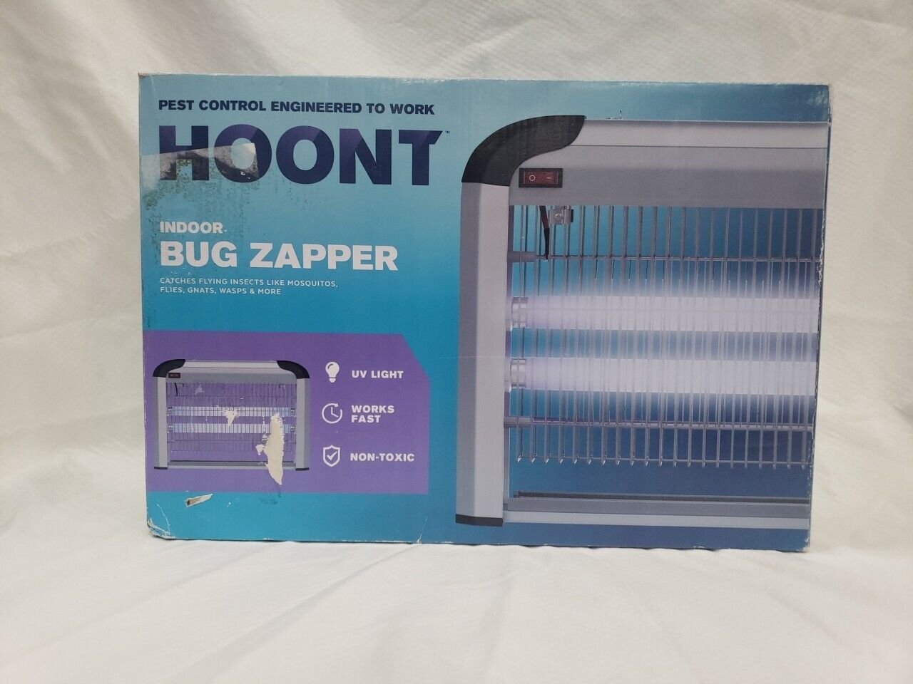 Hoont Electric Indoor Fly Zapper and Bug Zapper Trap Killer Catcher – Protects