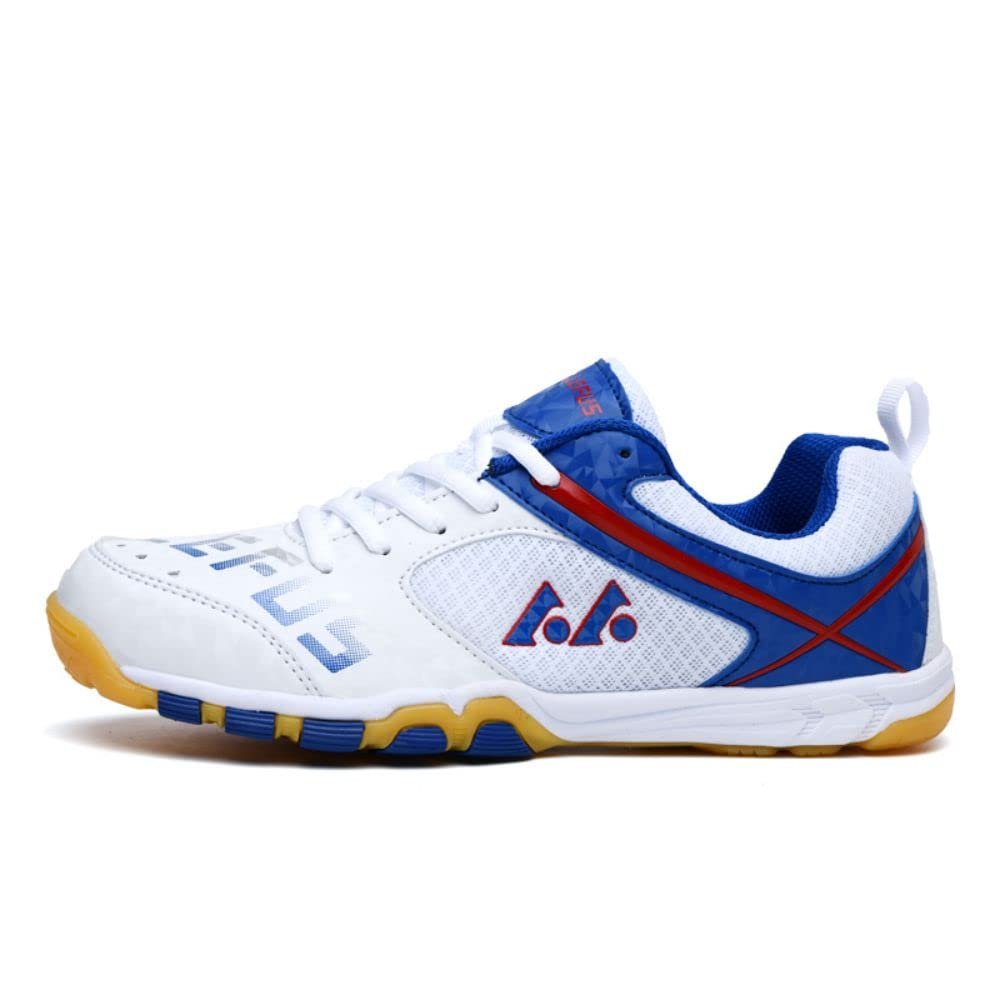 Womens Lightweight Indoor Court Shoes Breathable Sneaker Cross Trainers for Pickleball, Badminton, Table Tennis (White 803, 8.5)