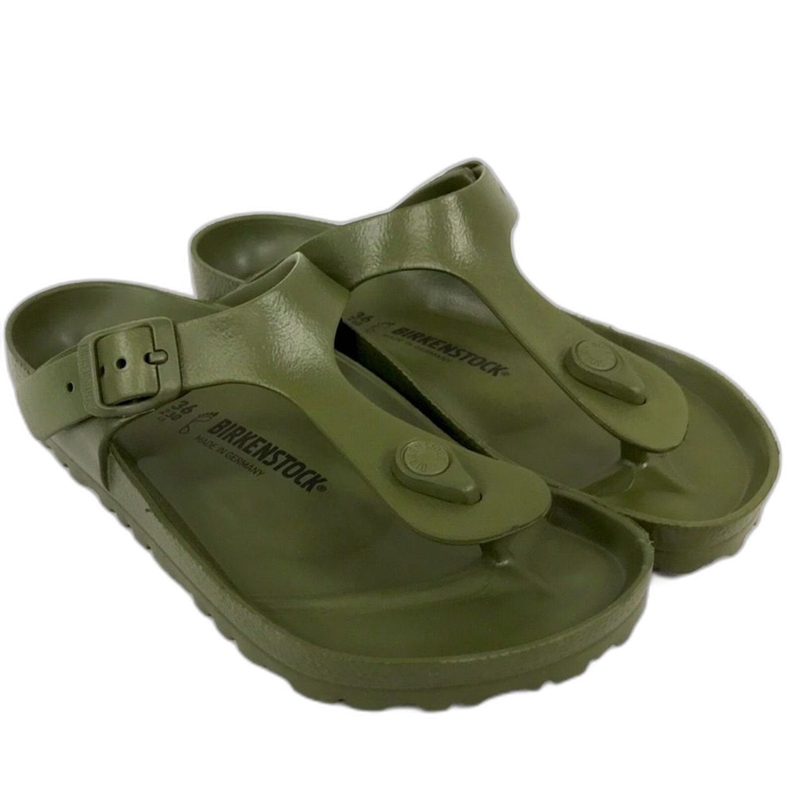 Birkenstock Womens Gizeh EVA Sandals Khaki 5 US