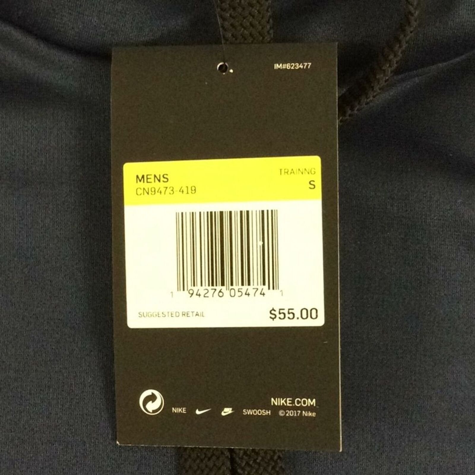 Nike Therma Pullover Hoodie Navy White Mens Size Small S