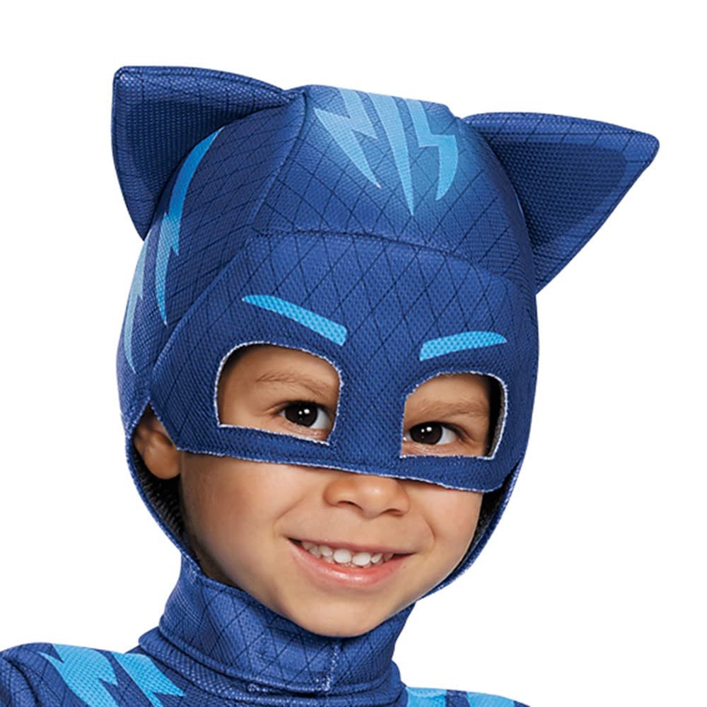 Catboy Deluxe PJ Masks Costume, Size Medium 3T-4T, Blue - Free Shipping & Returns