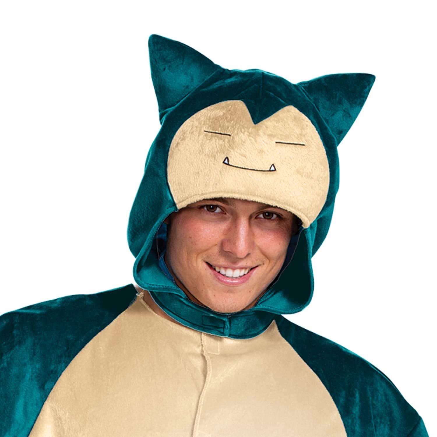 Disguise Snorlax Costume, Official Pokemon Classic Adult Costume and Headpiece, Size Small/Medium