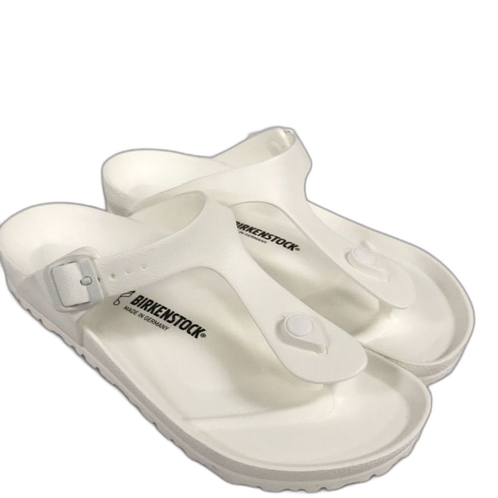 Birkenstock Womens Gizeh NL Sandals Exq White 9 US