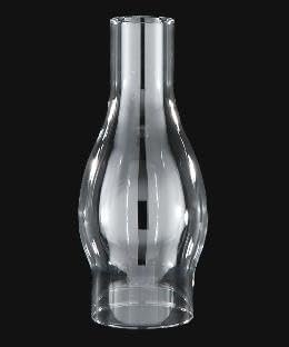 B&P Lamp® 2 5/8 Inch by 7 1/2 Inch Clear Glass Lamp Chimney for Vintage and Antique Style Lamps