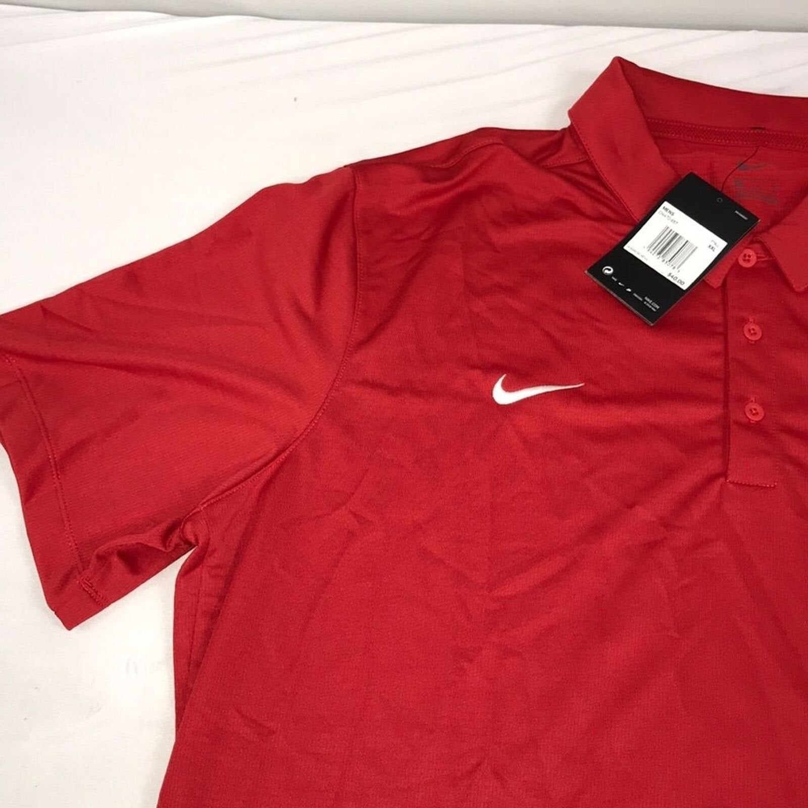 Nike Franchise Dri Fit Coach Polo Shirt Red Mens Size XXL