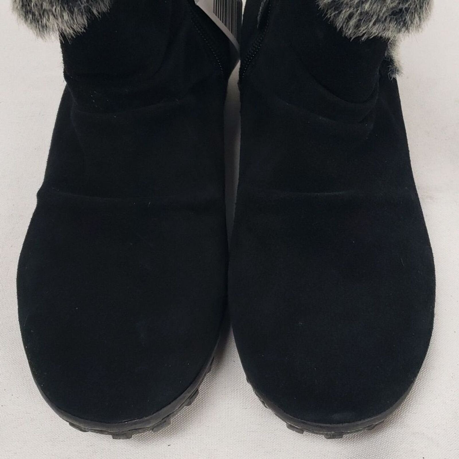 KHOMBU Lindsey Boots Suede Leather Black Womens Size 7