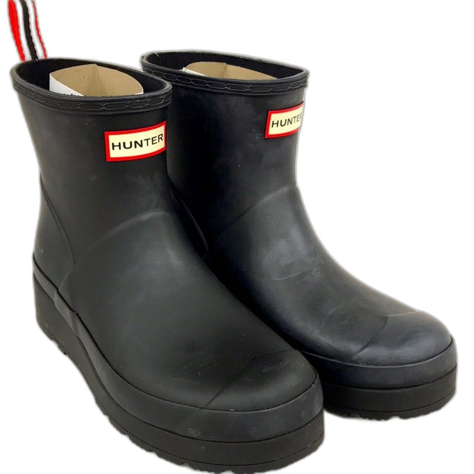 HUNTER Womens Rain Boot Black 9 US