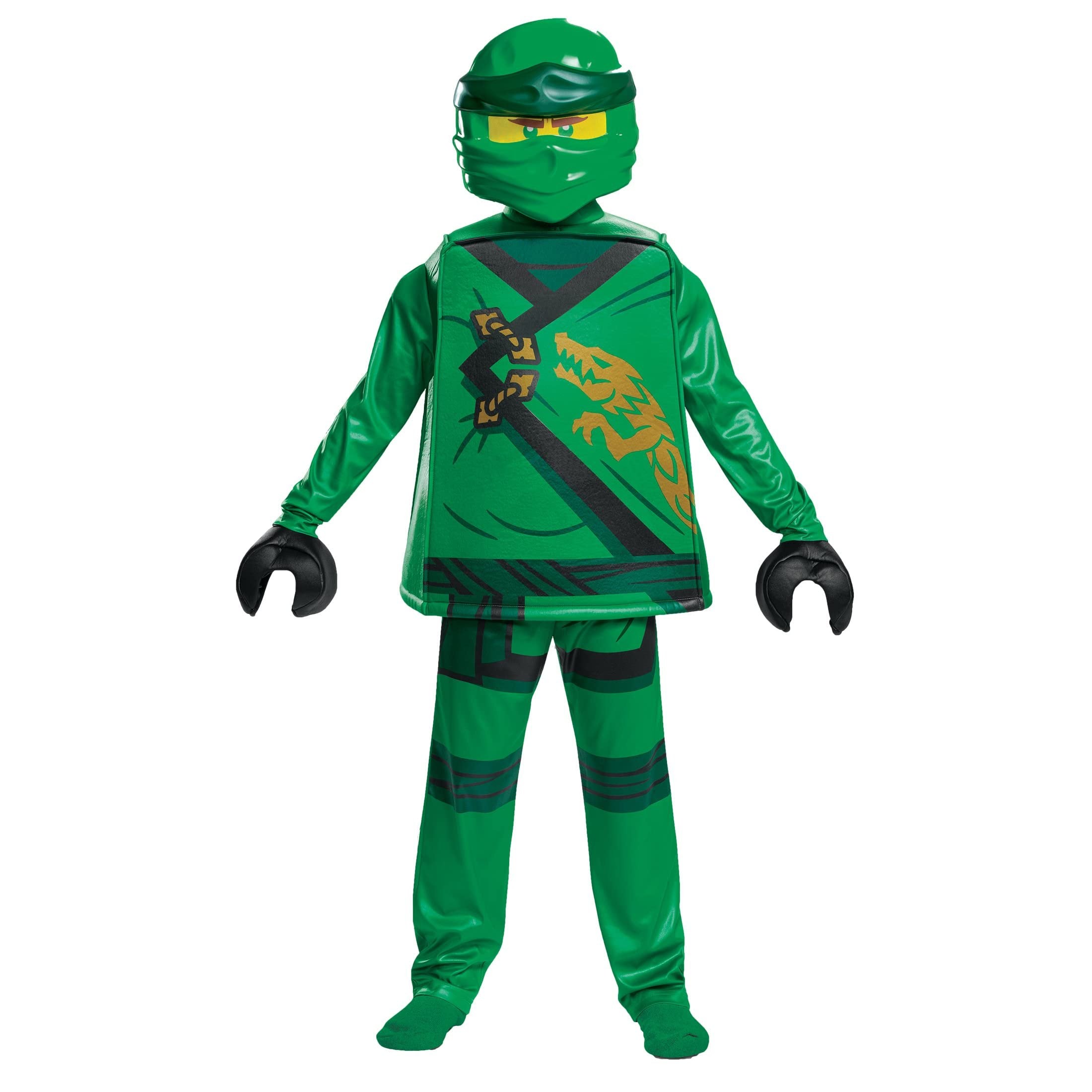 Deluxe Lloyd Costume for Kids | Lego Ninjago Legacy | Green, Child Size Large (10-12)
