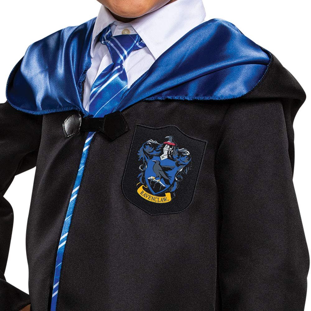 Harry Potter Ravenclaw Robe, Official Wizarding World Costume Robes, Classic Kids Size Dress Up Accessory, Child Size Large (10-12)
