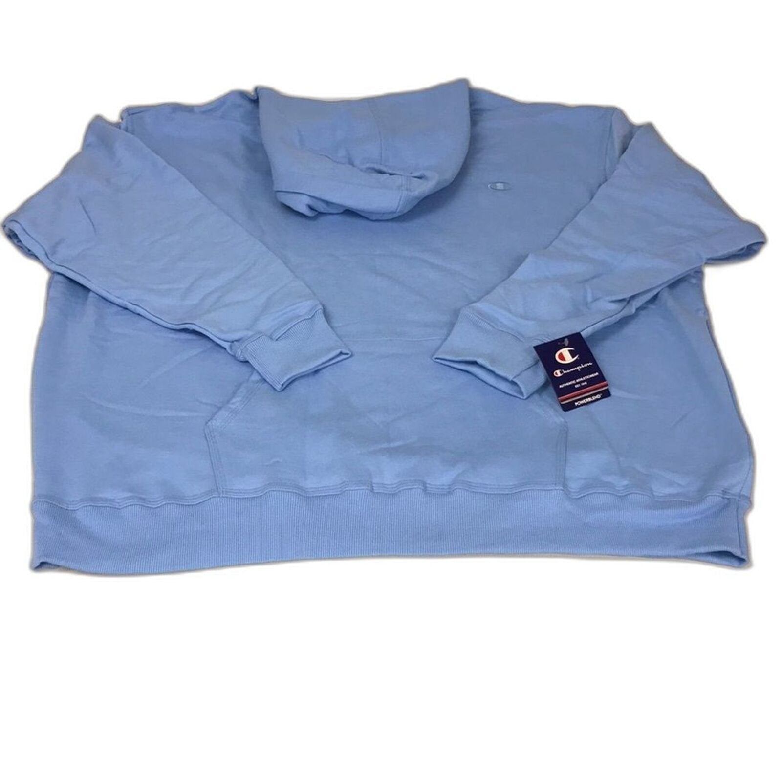 Champion Powerblend Sweatshirt Pullover Hoodie Swiss Blue Mens Size 4XL 4X