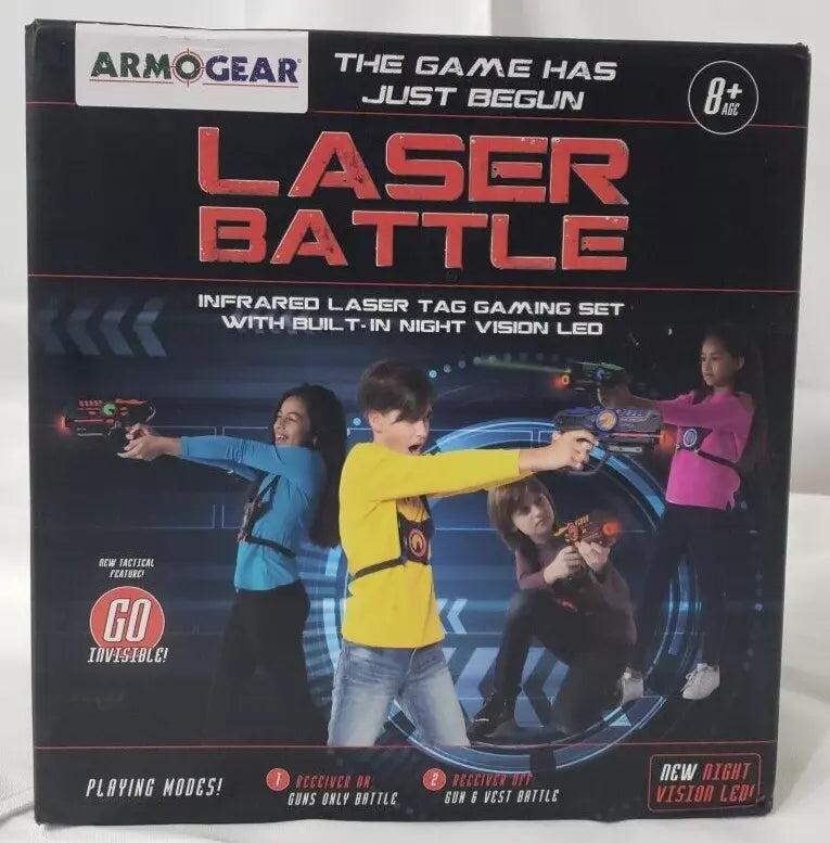 ArmoGear Laser Tag Guns Set of 4 Rechargeable - Arcade Games for Home, Indoor...