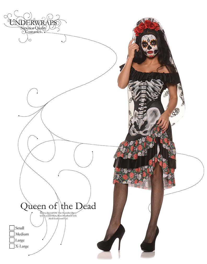 Underwraps Queen Of The Dead Medium Multi Medium