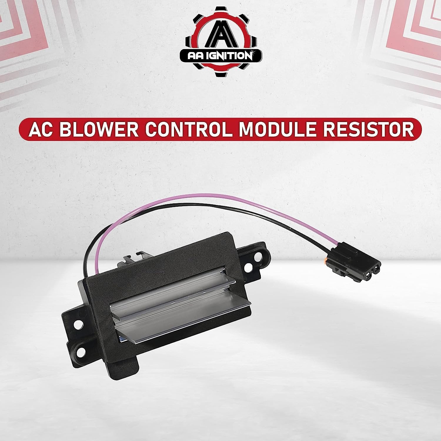 AC Blower Control Module - Replaces 1580567, 93803636, 89018778 - Compatible with Chevy, Cadillac, GMC and Other GM Vehicles - Silverado, Trailblazer, Envoy, Sierra, Rainier - Heater Blower Resistor