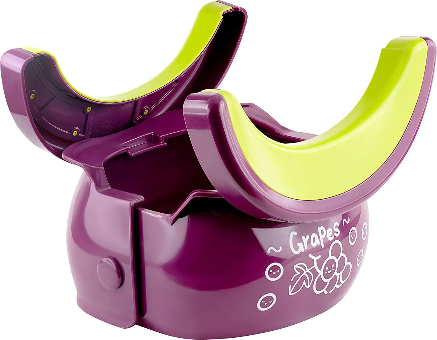Portable Potty Trainer 2-in-1 Travel Toilet Seat + Liners - Grape - 102Pc Set
