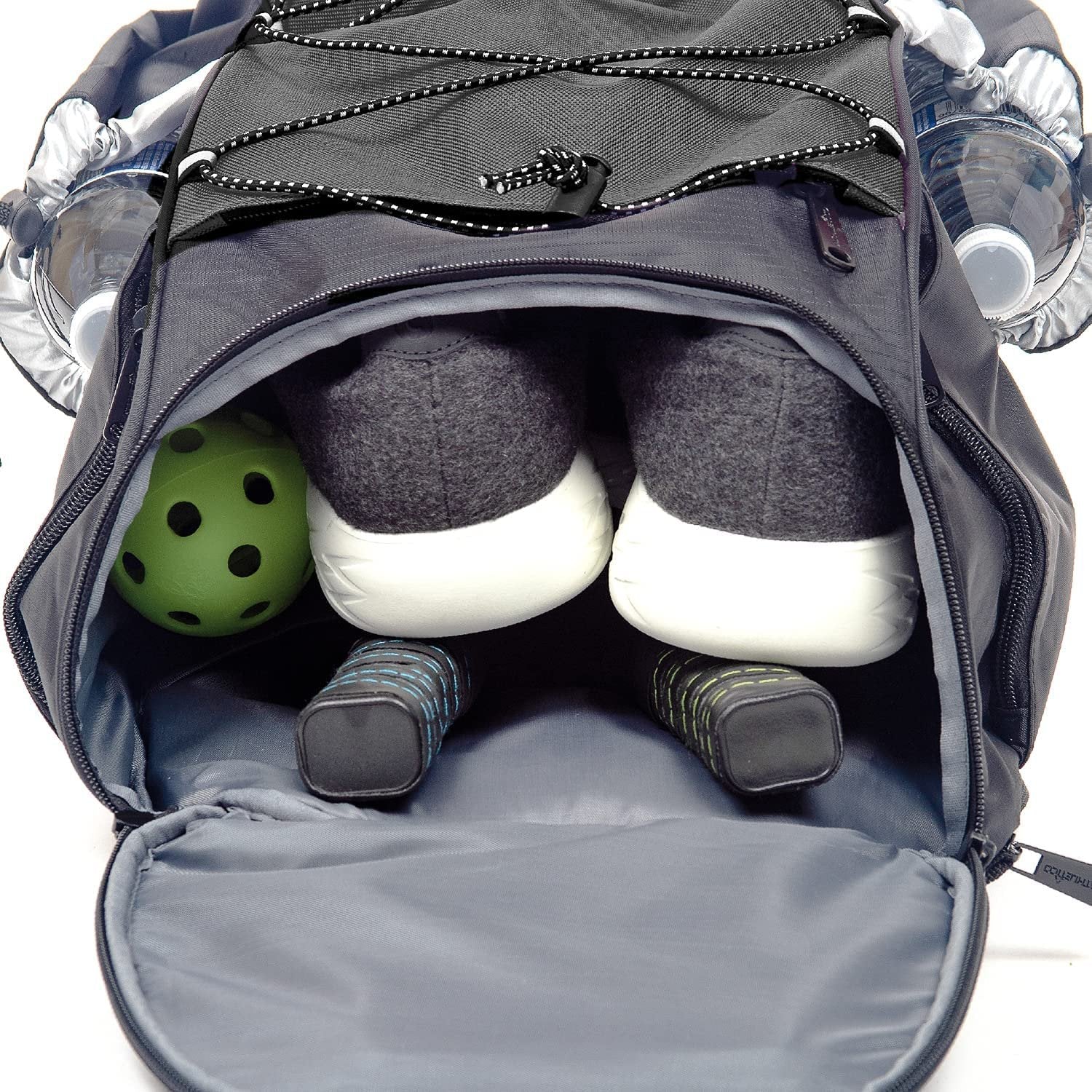 Athletico Pickleball Backpack - Pickleball Bags for Men or Women Includes Pickleball Ball Holder (Black)
