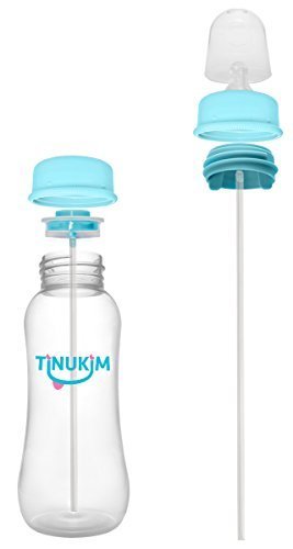 Tinukim iFeed Baby Bottle - 9oz Self Feeding System, Blue, 2-Pack - Size: 2 Count (Pack of 1)