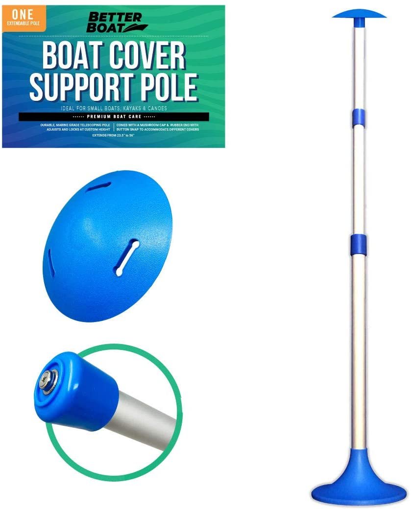 Adjustable Boat Cover Support Pole, Extendable Size, Blue, 1 Count