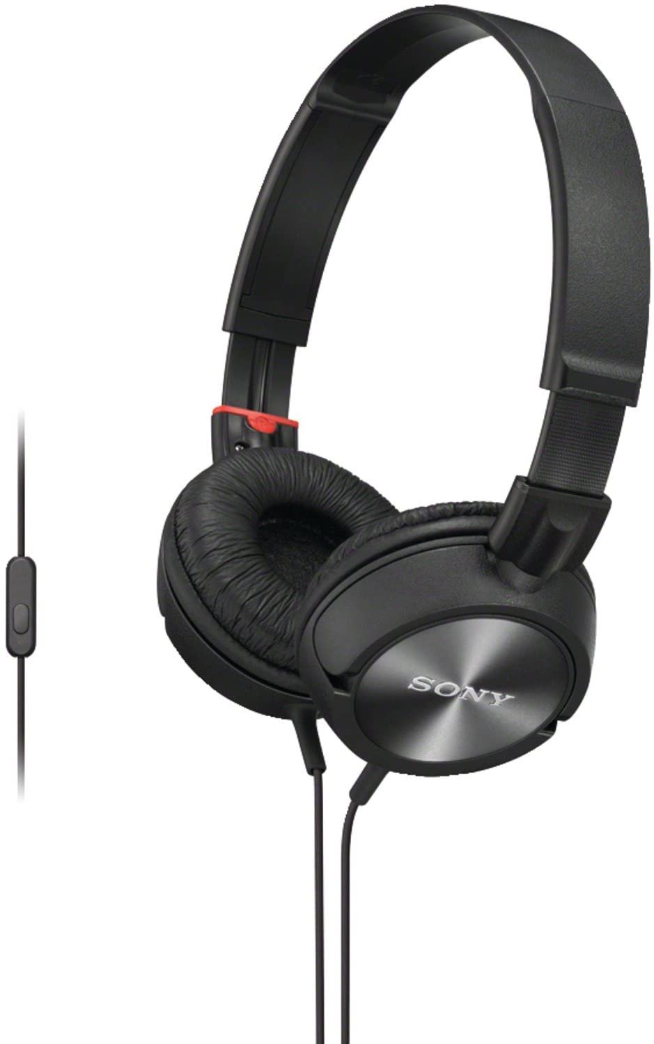 Sony MDR-ZX300AP/B Stereo Headphones with in-line Microphone and Configurable Remote - Black