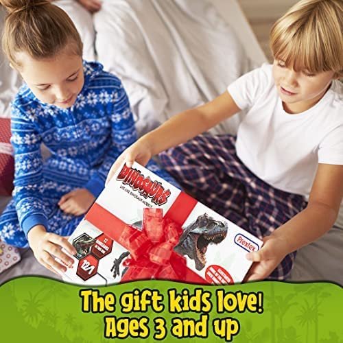 PREXTEX Dinosaur Toy Set for Toddlers - 12 Piece Set with Educational Dinosaur Book - Perfect for Kids 3-5+ Learning & Development - Free Shipping & Returns