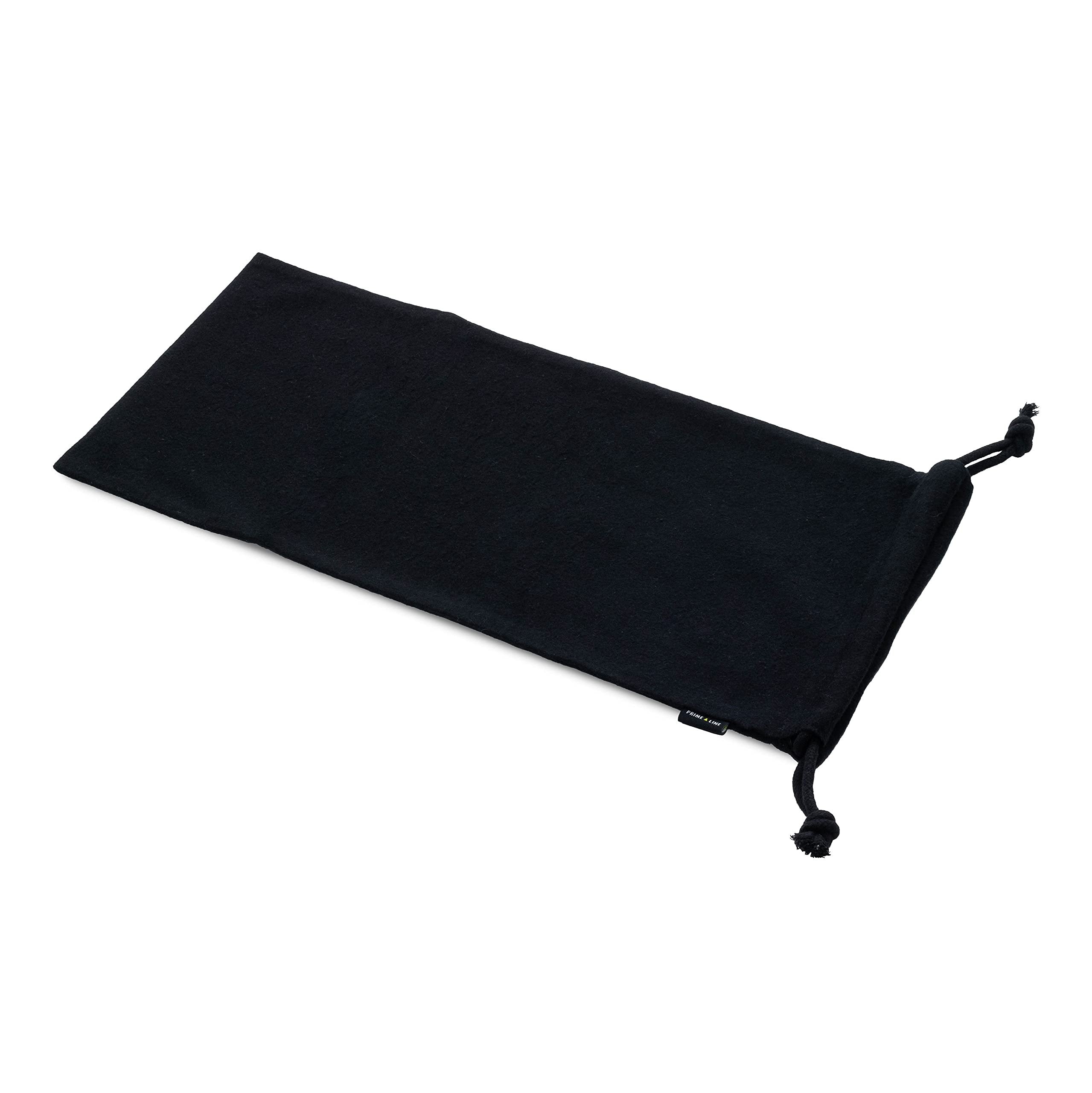 ZENPAC Shoe Dust Bags - 8x17 Inch Black, Pack of 4 - Drawstring Closure, Washable Cotton Fabric for Travel & Storage