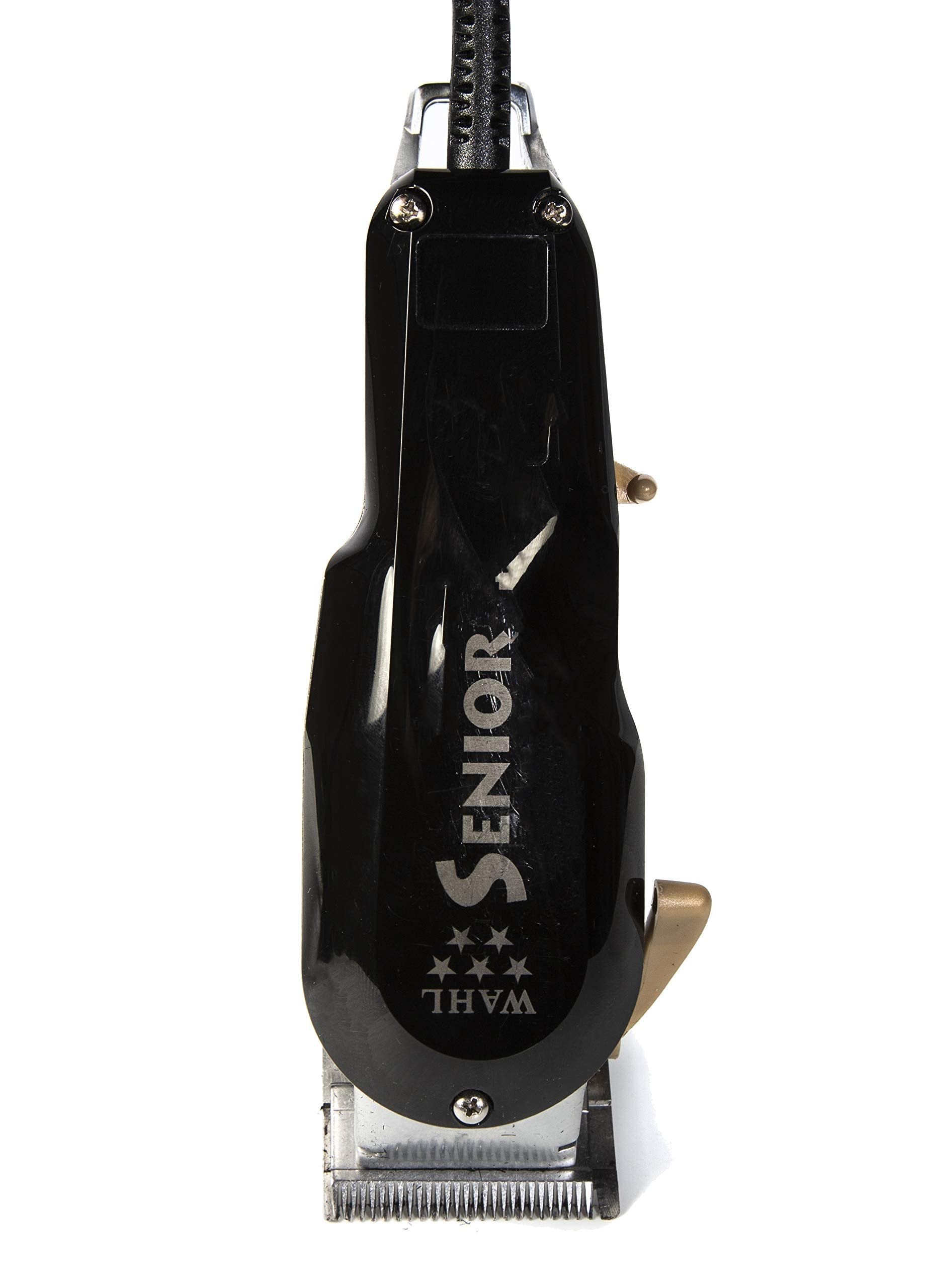 Wahl Professional 5 Star Series Senior Clipper #8545 Great for Professional Stylists and Barbers V9000 Electromagnetic Motor Black --Aluminum Metal Bottom Housing
