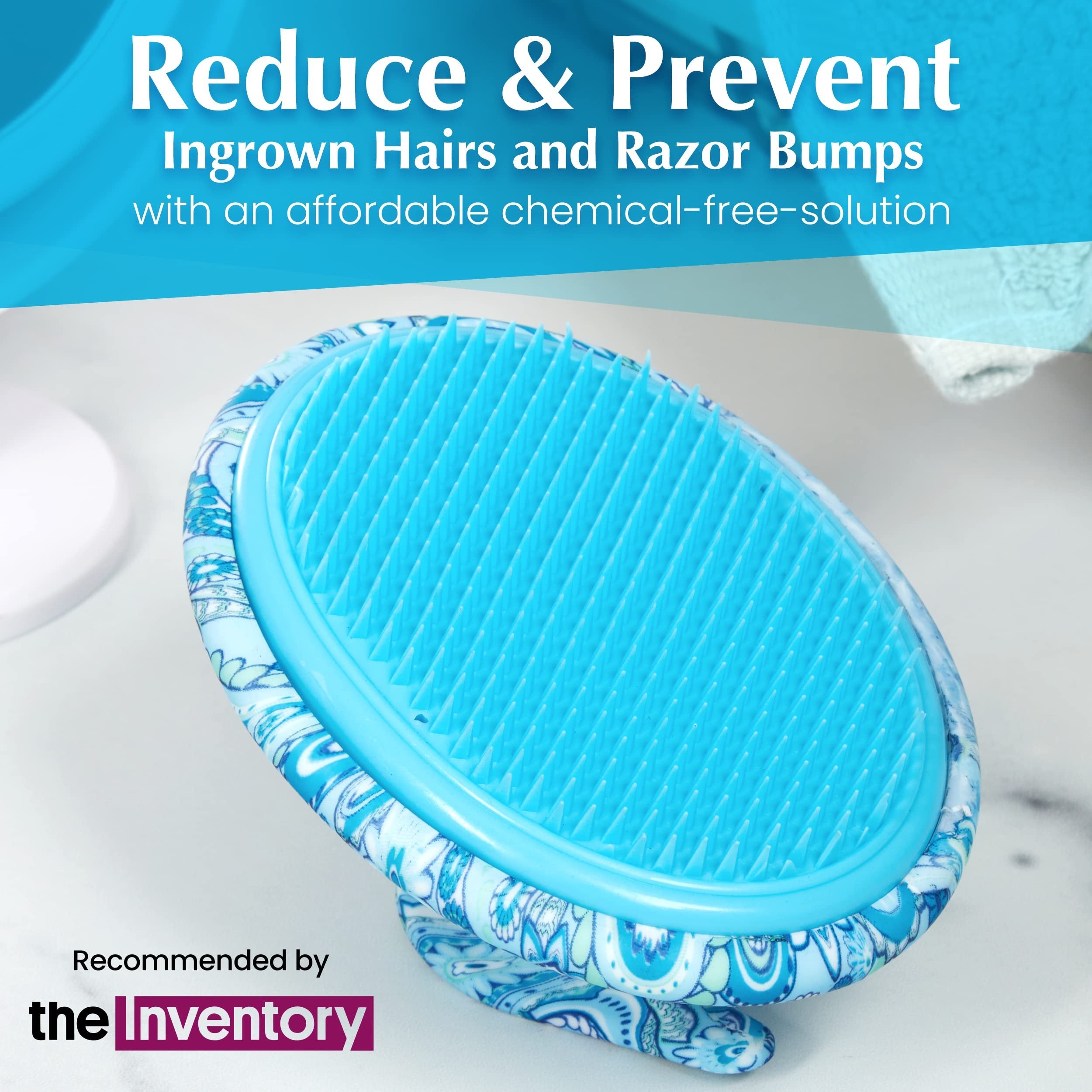 Exfoliating Brush to Treat and Prevent Razor Bumps and Ingrown Hairs - Eliminate Shaving Irritation for Legs, Armpit, Bikini Line - Silky Smooth Skin Solution for Men and Women by Dylonic