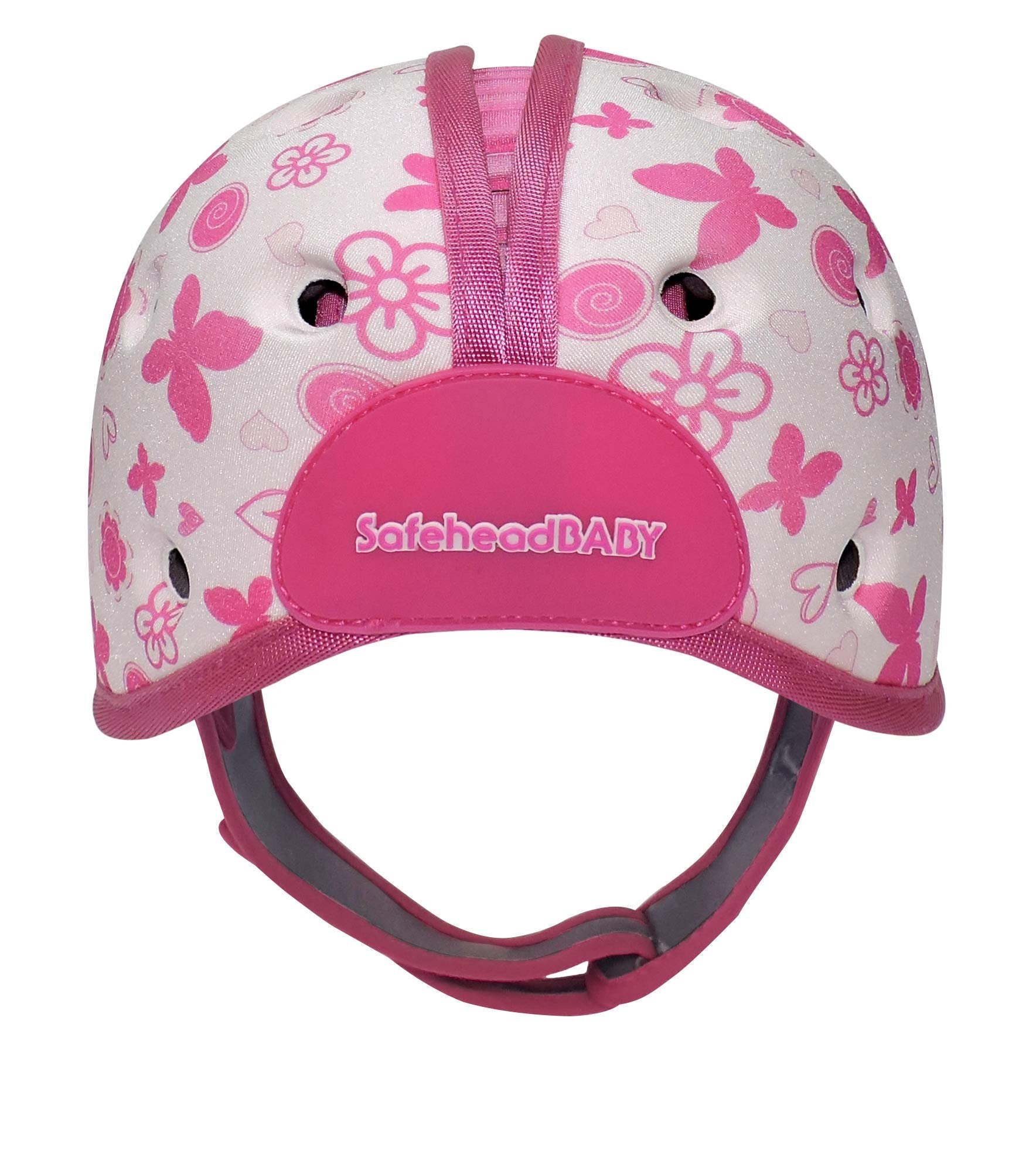 SafeheadBABY Ladybird Pink Safety Helmet - Infant/Toddler Head Protection, Expandable & Ultra-Lightweight - One Size