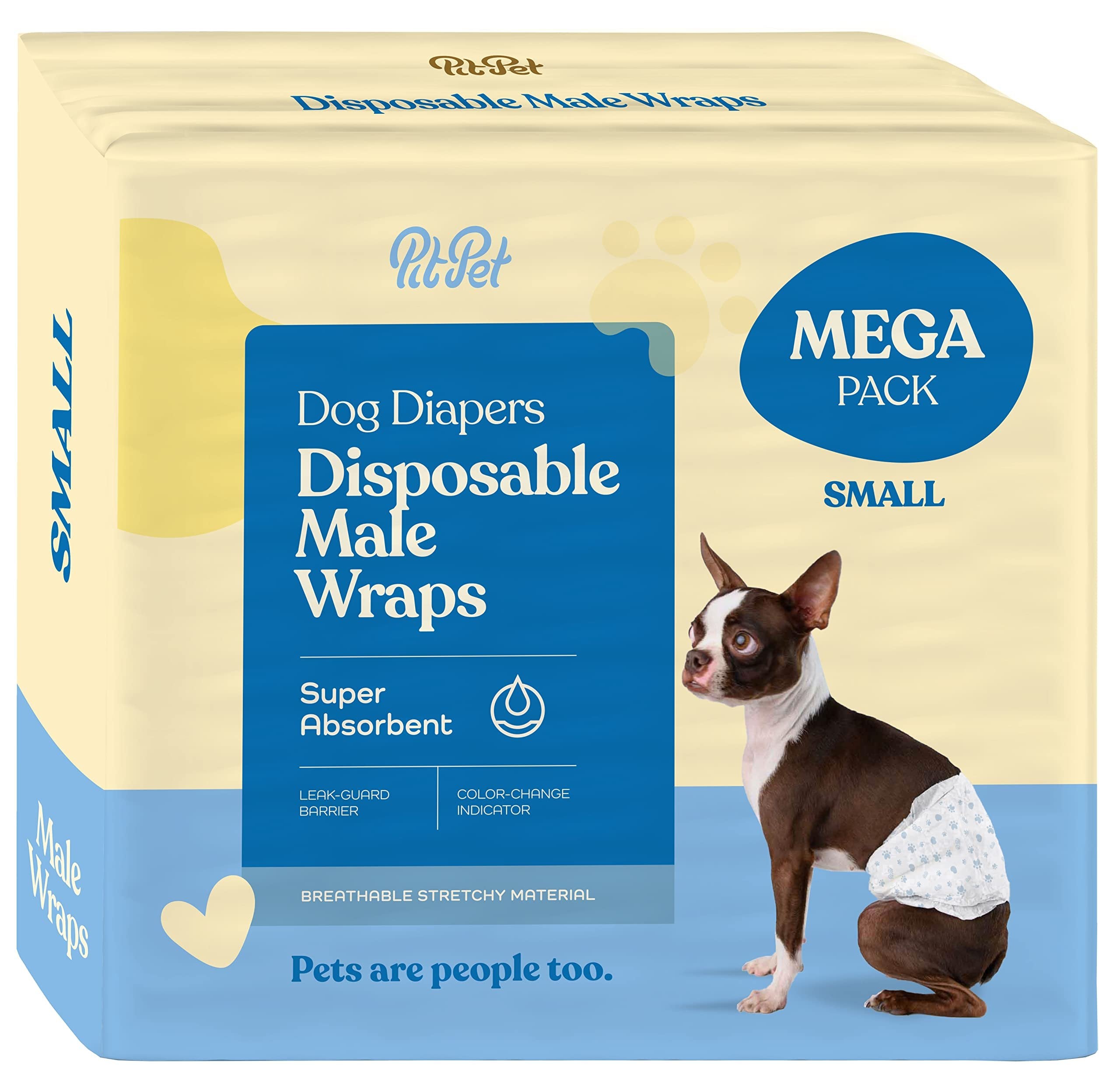 Amazon Mednet Direct Puppy Pads Pet Soft Dog Diapers Male 30-Pack