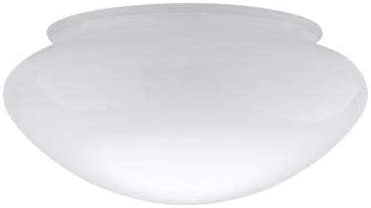 Dysmio 6-Inch White Classic Globe, Dome, Fitter Size 5-1/2 inches, Replacement Mushroom Glass Shade for Pendant, Fan light , Bathroom