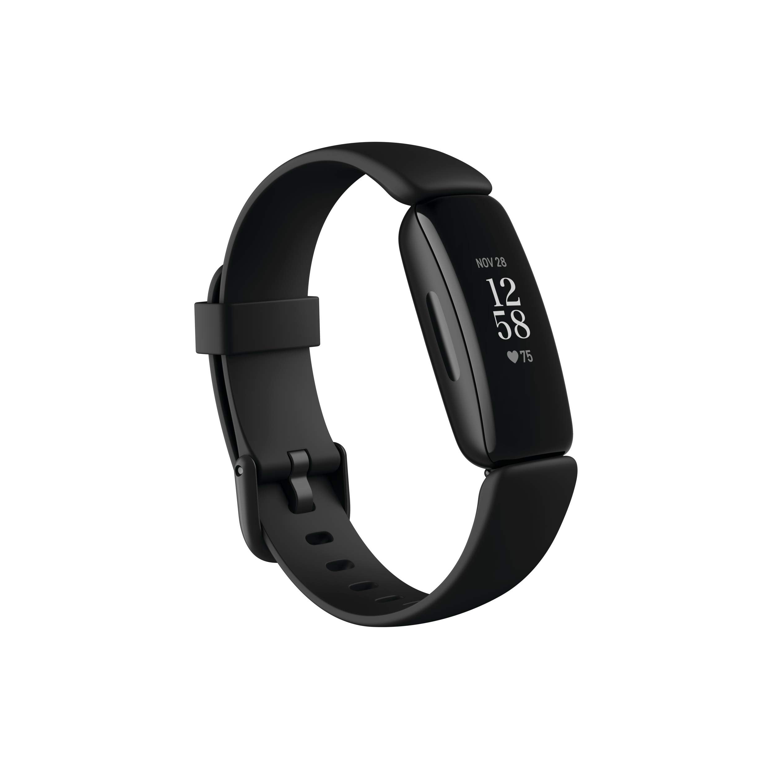 Fitbit Inspire 2 with 1-Year Premium Trial, 24/7 HR, Black, S & L Bands, Free Ship