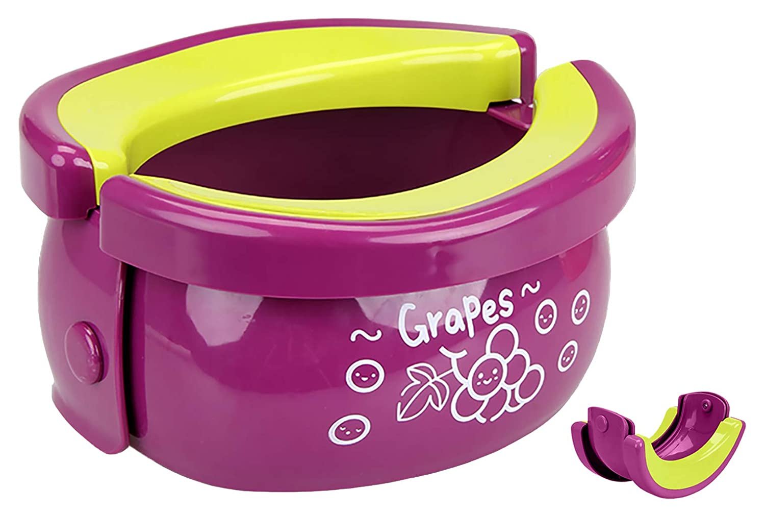 Portable Potty Trainer 2-in-1 Travel Toilet Seat + Liners - Grape - 102Pc Set