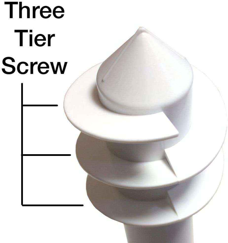 Umbrella Sand Anchor - Heavy Duty | White | 1 Pack | Ground Anchor Screw | Sun Shade Beachr Parasol Open box