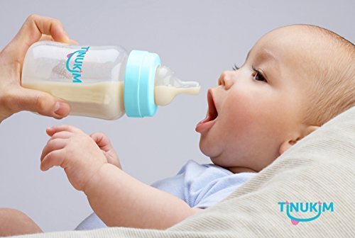 Tinukim iFeed Baby Bottle Self-Feeding System, Blue 4oz - Pack of 2, Free Shipping & Returns