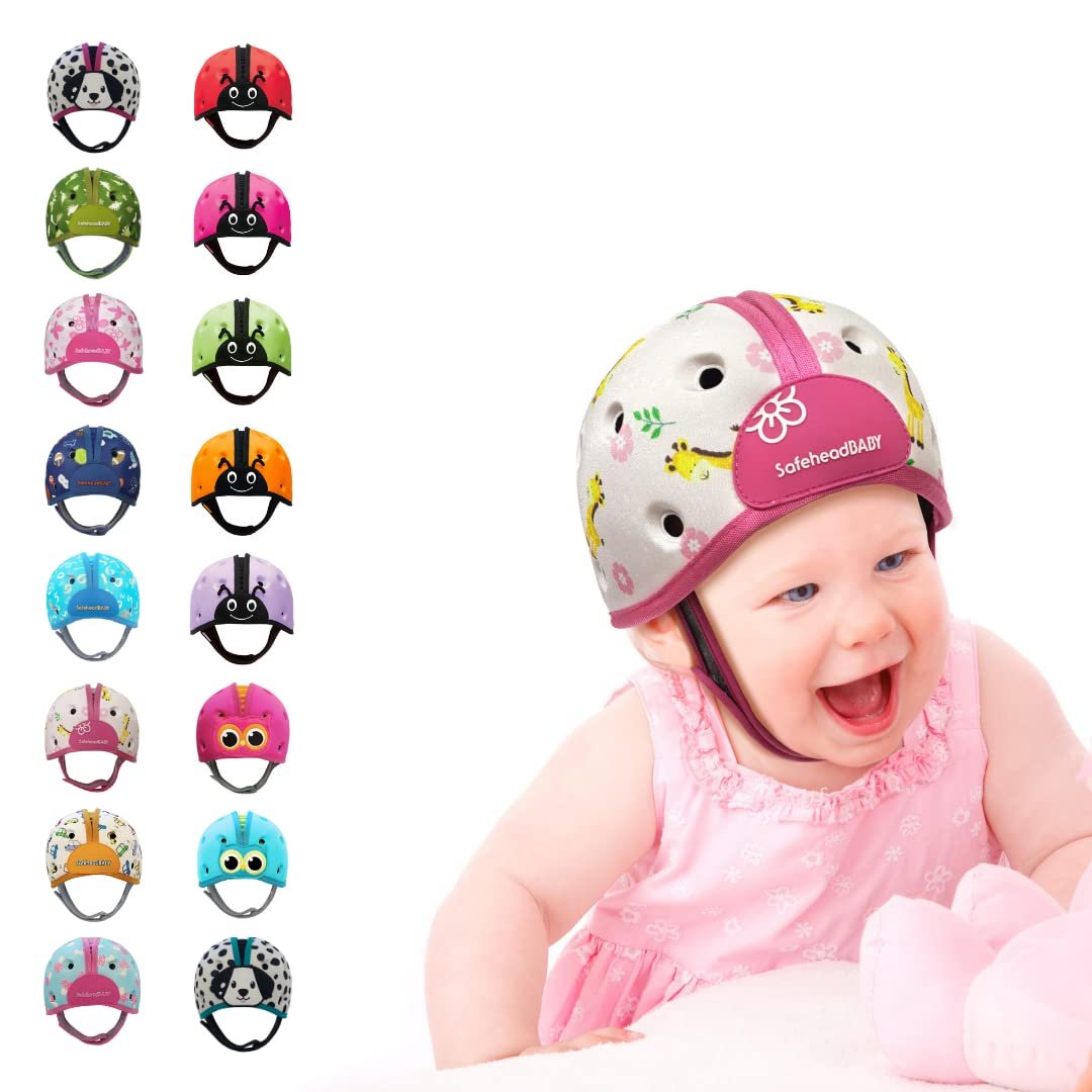 SafeheadBABY Infant Safety Helmet Giraffe Baby One Size - Tested & Certified