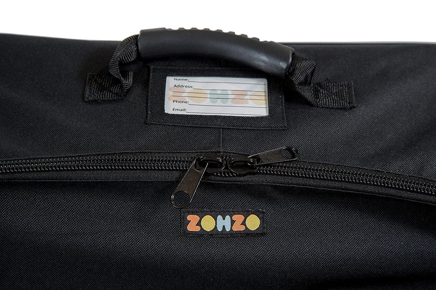 Zohzo Car Seat Travel Bag Black - Adjustable Padded Backpack, Size 1, Free Shipping & Returns