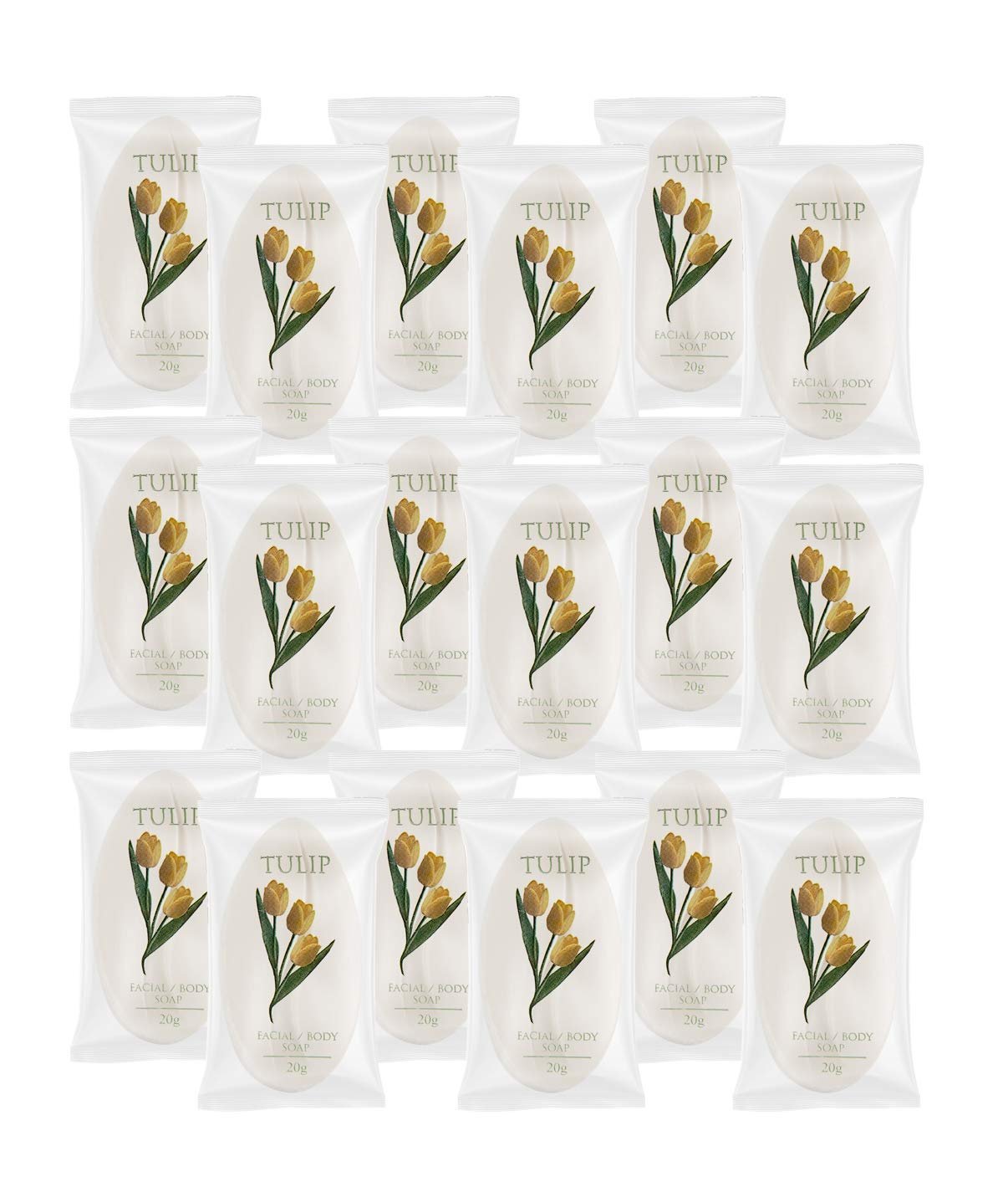 Tulip 204 Count Travel/Spa Facial Body Soap 0.7 Ounce Hotel Size in Bulk Individually Wrapped Scented with A Fresh Fragrance