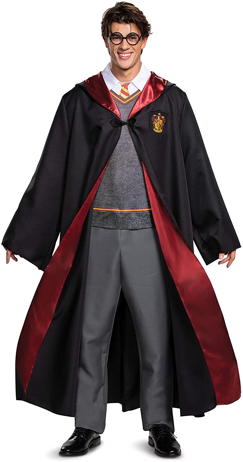 Harry Potter Costume for Men, Deluxe Wizarding World Adult Size Dress Up Character Outfit